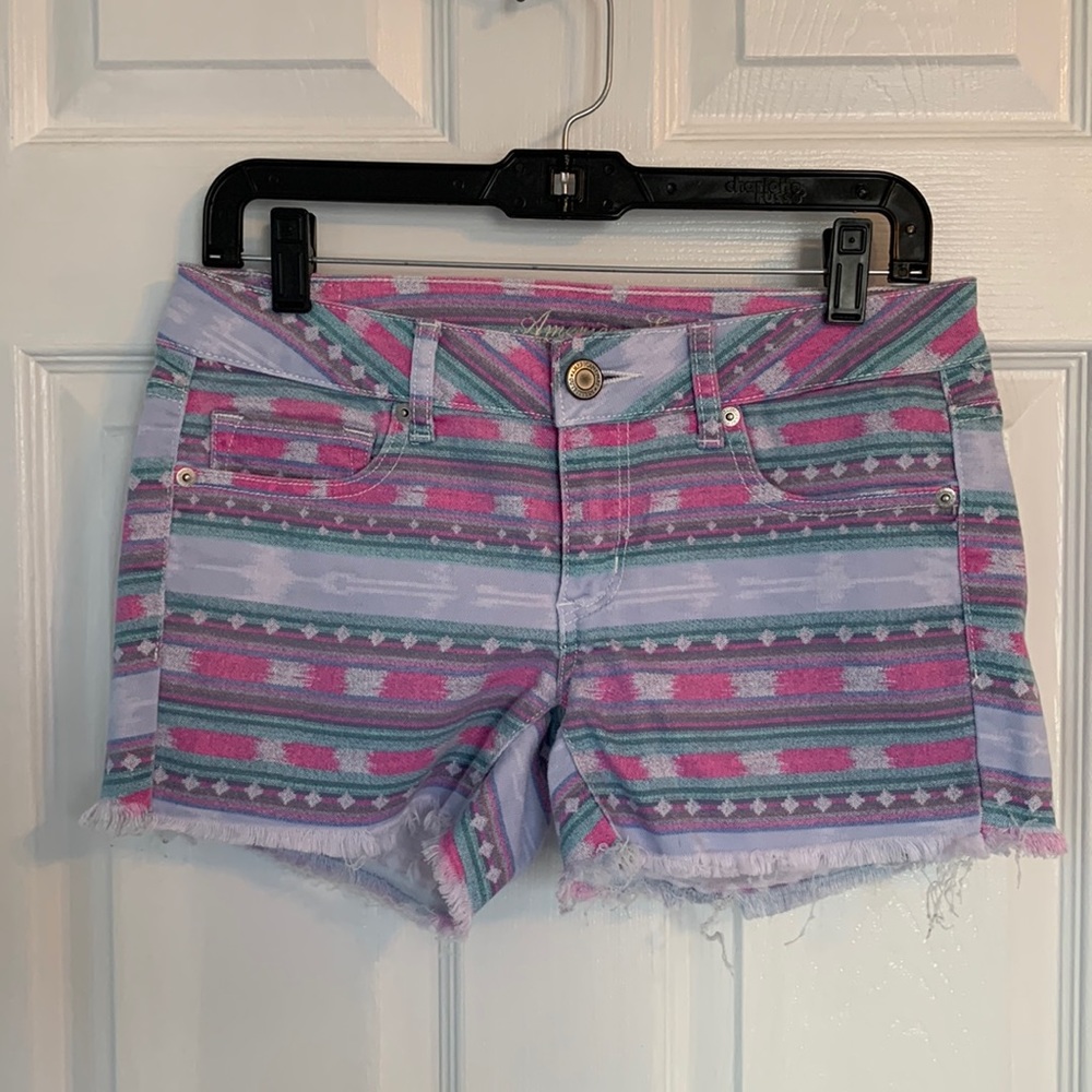 American Eagle stretch Aztec shorts